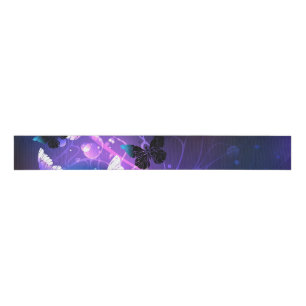 Achtergrond met nachtvlinders grosgrain lint