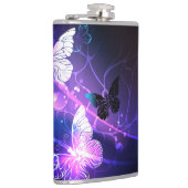 Achtergrond met Nachtvlinders Heupfles (Rechts)