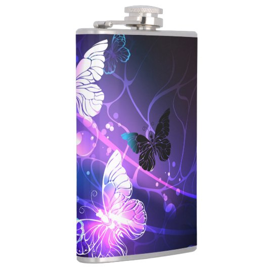 Achtergrond met Nachtvlinders Heupfles (Rechts)