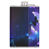 Achtergrond met Nachtvlinders Heupfles (Achterkant)