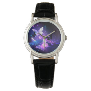 Achtergrond met Nachtvlinders Horloge