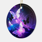 Achtergrond met nachtvlinders keramisch ornament (Links)