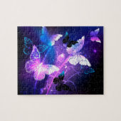 Achtergrond met nachtvlinders legpuzzel (Horizontaal)
