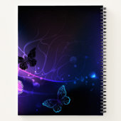 Achtergrond met Nachtvlinders Notitieboek (Achterkant)