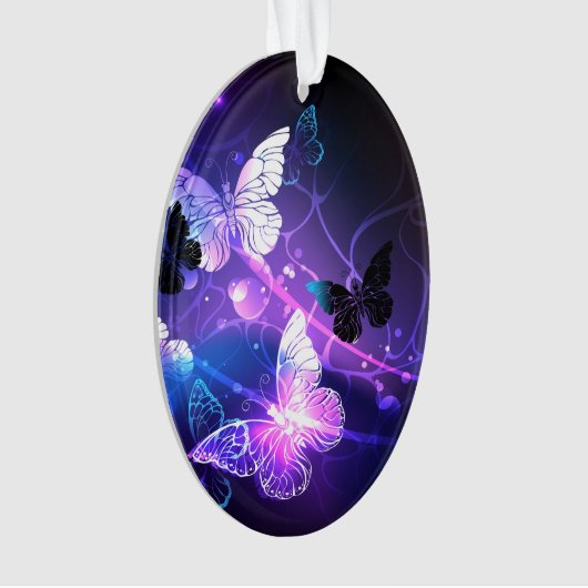 Achtergrond met nachtvlinders ornament (voorkant)