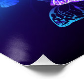 Achtergrond met nachtvlinders perfect poster (Hoek)