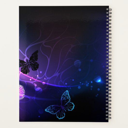 Achtergrond met Nachtvlinders Planner (Achterkant)