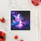 Achtergrond met Nachtvlinders Servet (Insitu)