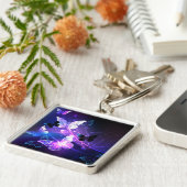 Achtergrond met nachtvlinders sleutelhanger (Zijkant)