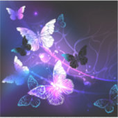 Achtergrond met nachtvlinders sticker (Voorkant)