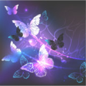 Achtergrond met nachtvlinders sticker (Voorkant)