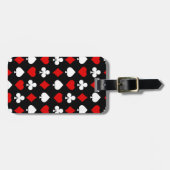 Achtergrond met pakken bagagelabel (Voorkant horizontaal)