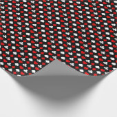 Achtergrond met pakken cadeaupapier (Hoek)