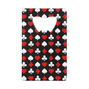 Achtergrond met pakken creditkaart flessenopener