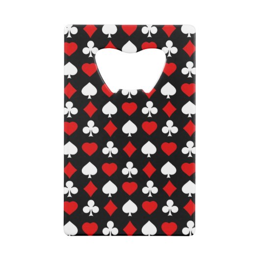 Achtergrond met pakken creditkaart flessenopener (Achterkant)