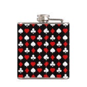 Achtergrond met pakken heupfles (Achterkant)