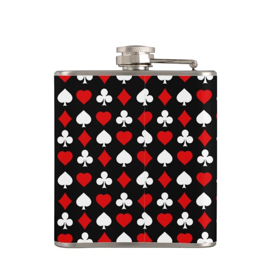 Achtergrond met pakken heupfles (Achterkant)