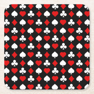 Achtergrond met pakken kartonnen onderzetters