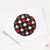 Achtergrond met pakken ronde sticker (Envelop)