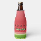 Achtergrond met plak watermeloen flesjeskoeler (Fles Voorkant)
