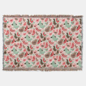 achtergrond met schattige vogels deken (Voorkant)