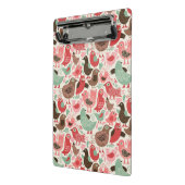 achtergrond met schattige vogels mini klembord (Angled2)