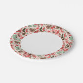 achtergrond met schattige vogels papieren bordje (Gekanteld)