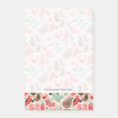 achtergrond met schattige vogels post-it® notes (Voorkant)