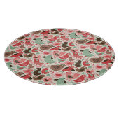 achtergrond met schattige vogels snijplank (Hoek)