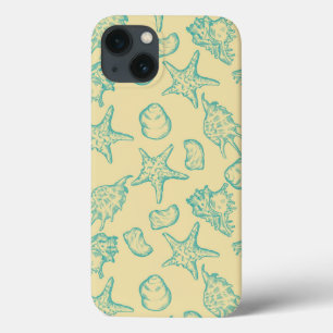 Achtergrond met schelpen. Handtekening 2 Case-Mate iPhone Case