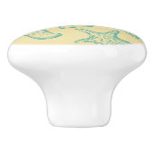 Achtergrond met schelpen. Handtekening 2 Keramische Knop (Zijkant)