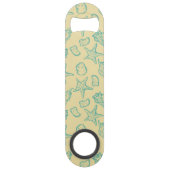 Achtergrond met schelpen. Handtekening 2 Speed Flessenopener (Voorkant)