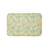 Achtergrond met schelpen. Handtekening Badmat (Voorkant)