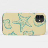 Achtergrond met schelpen. Handtekening Case-Mate iPhone Case (Achterkant (horizontaal))