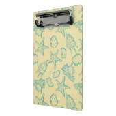 Achtergrond met schelpen. Handtekening Mini Klembord (Angled2)