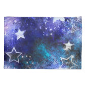 Achtergrond met sterren in de ruimte kussensloop (Achterkant)