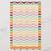 Achtergrond met strepen in retro 2 briefpapier (Voorkant)