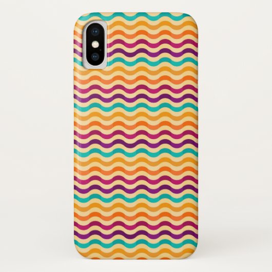 Achtergrond met strepen in retro 2 Case-Mate iPhone case (Achterkant)