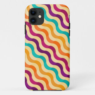 Achtergrond met strepen in retro 2 Case-Mate iPhone case
