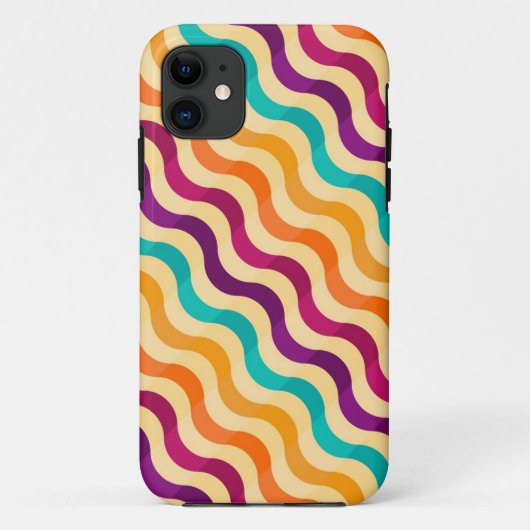 Achtergrond met strepen in retro 2 Case-Mate iPhone case (Achterkant)