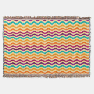 Achtergrond met strepen in retro 2 deken