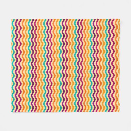 Achtergrond met strepen in retro 2 fleece deken (Voorkant (Horizontaal))