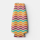 Achtergrond met strepen in retro 2 flesjeskoeler (Voorkant)