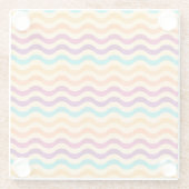 Achtergrond met strepen in retro 2 glazen onderzetter (Achterkant)