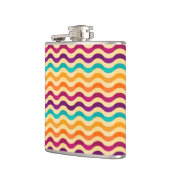 Achtergrond met strepen in retro 2 heupfles (Links)