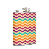 Achtergrond met strepen in retro 2 heupfles (Rechts)