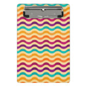 Achtergrond met strepen in retro 2 mini klembord (Voorkant)