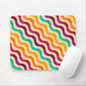 Achtergrond met strepen in retro 2 muismat (Met muis)