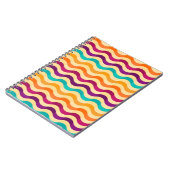 Achtergrond met strepen in retro 2 notitieboek (Linkerzijde)