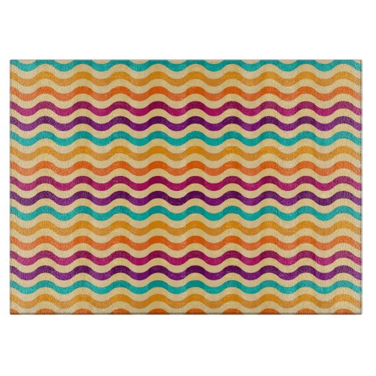 Achtergrond met strepen in retro 2 snijplank (Voorkant)